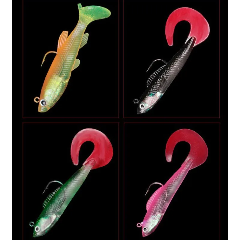 Fishing Equipment Online - 10 Pezzi Esche Artificiali con Coda