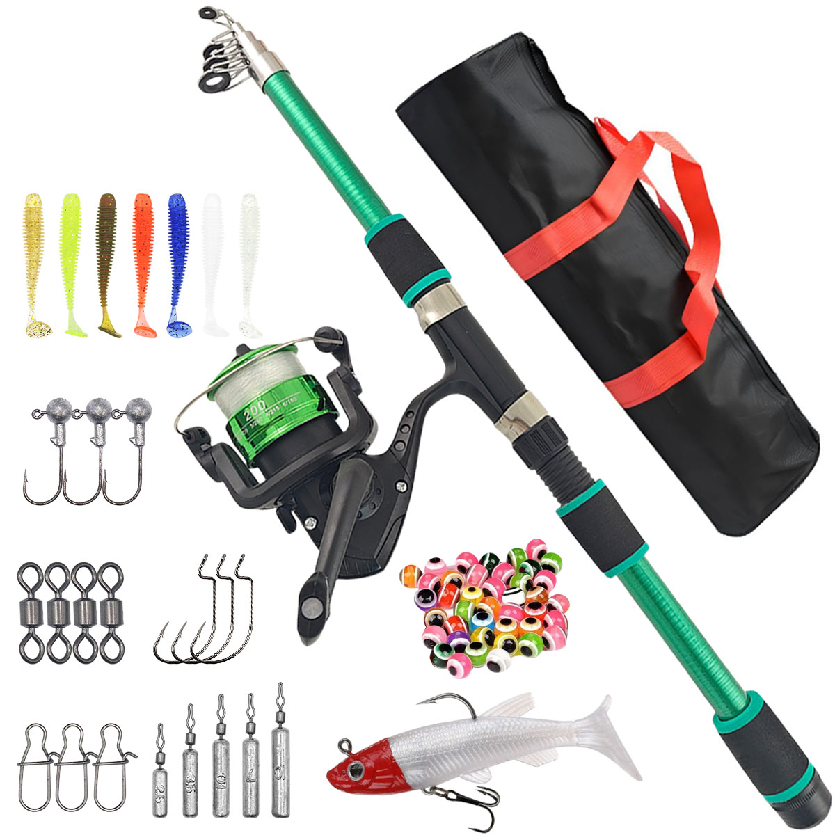 Fishing Equipment Online - Set Completo Canna da Pesca Spinning