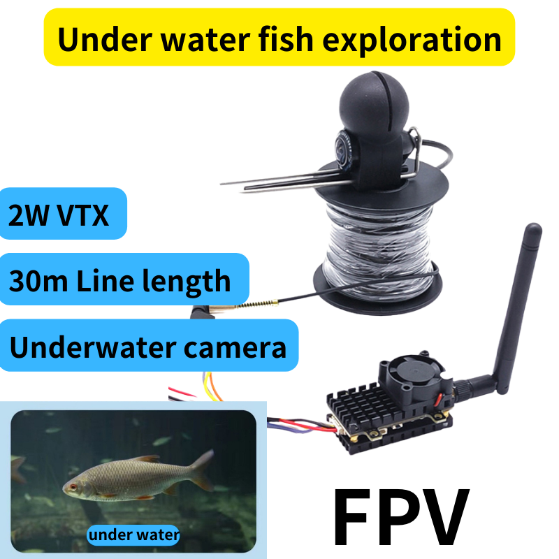 Underwater Fishing Camera - Trasmissione di immagini da 2 W,