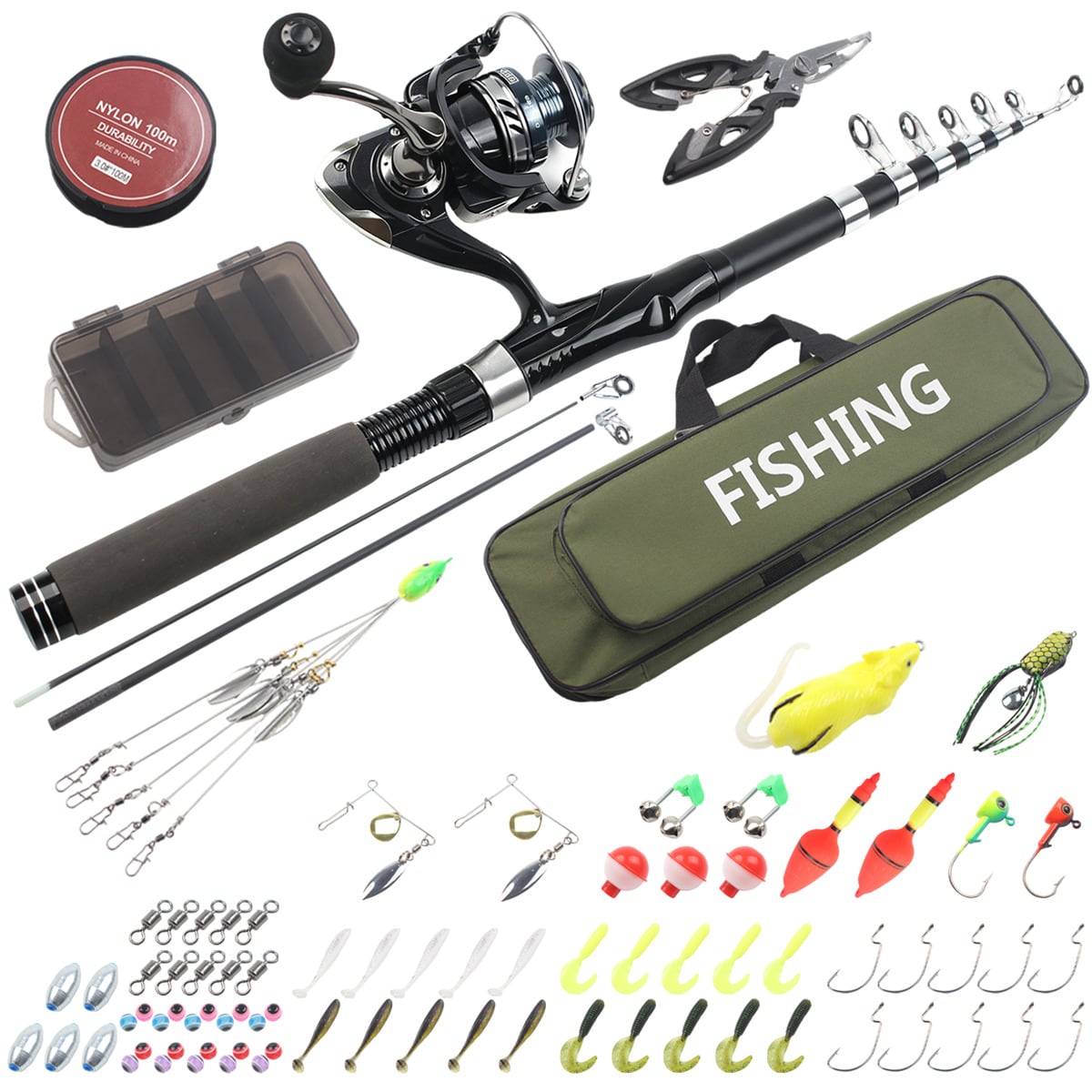 Fishing Equipment Online - Kit Combo Canna da Pesca Telescopica