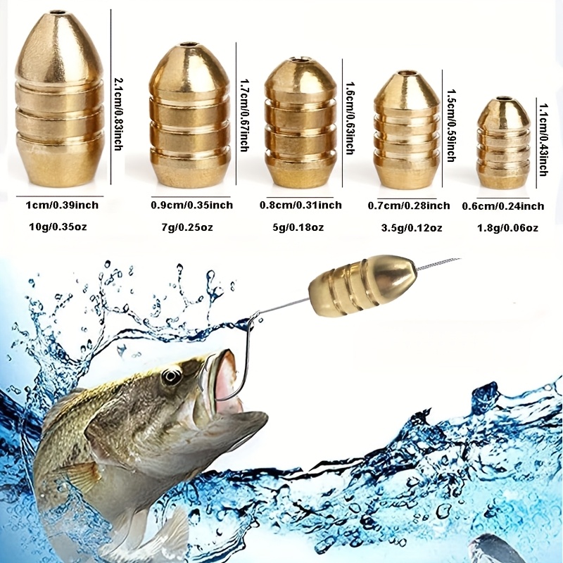Ingrosso 50 pz. Piombi in Rame - Freshwater Fishing Kit recensione e prezzo