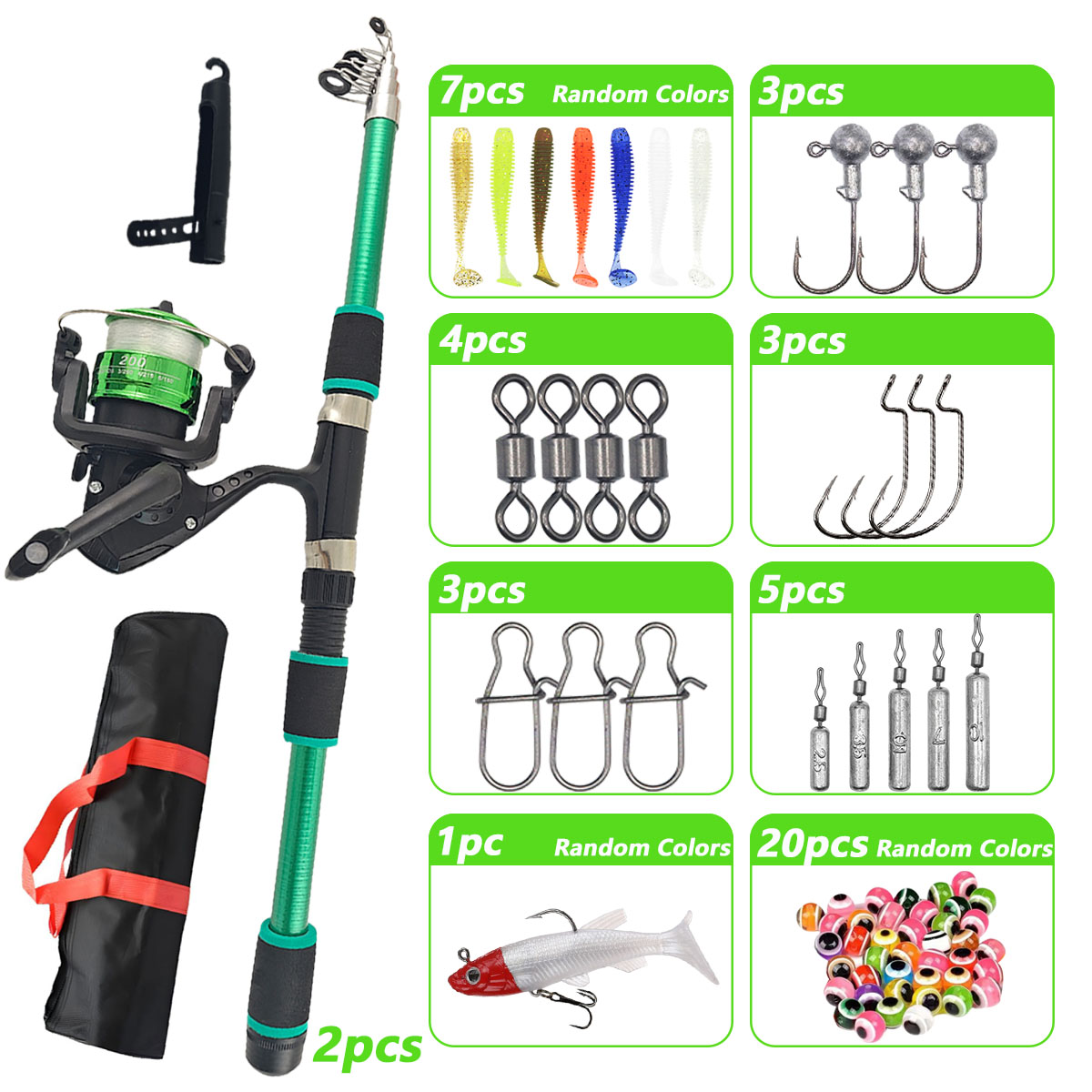 Set Completo Canna da Pesca Sp - Fishing Equipment Online recensione e prezzo