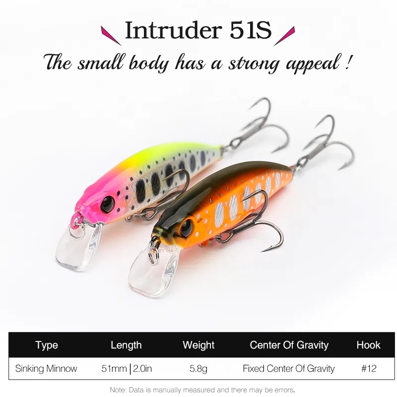 TSURINOYA 10PCS 51mm 5.8g Intr - Fishing Equipment For Trout recensione e prezzo