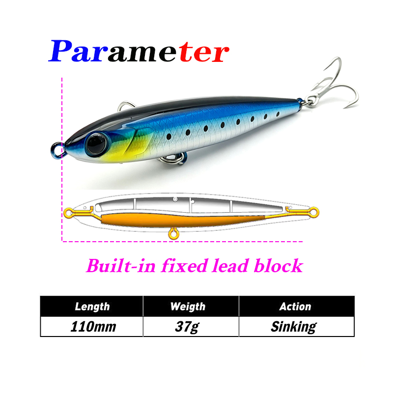 Testar 110mm 37g Esca Affondan - Fishing Equipment Japan recensione e prezzo