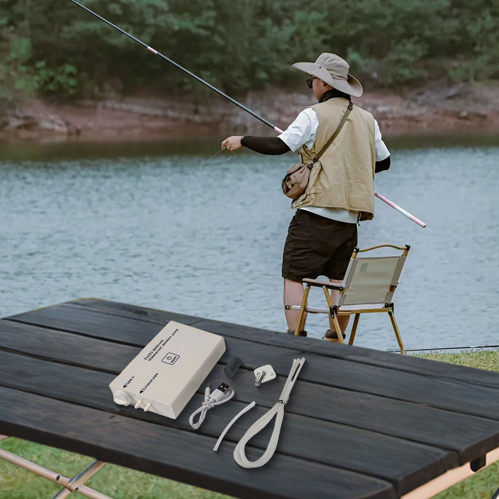 14*6*2.2 cm Pompa di Ossigeno  - Fishing Equipment Brands recensione e prezzo