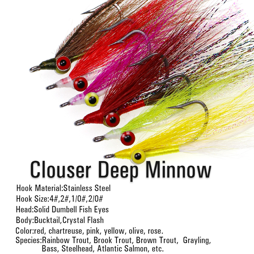Wifreo 3 pz/6 pz Bucktail Clou - Fishing Equipment For Trout recensione e prezzo